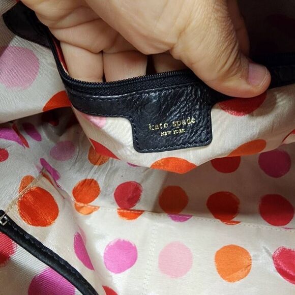 Kate Spade Natia Jamesport Black Shoulder Bag Large Leather - Picture 8 of 14